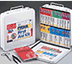 Industrial First Aid Kits: ansi kits, bulk first aid kits, first aid cases, lanscaper first aid kits, marine first aid kits, osha first aid kits, pool and lifeguard first aid kits, restaurant first aid kit, trucker first aid kits, unitized first aid kits, vehicle first aid kit, welder first aid kits, first responder kit, compliant packages, constractor first aid kits, logger's first aid kits, farm and ranch kits, coast guard  approved kits 